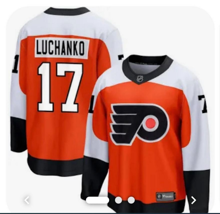 Men Philadelphia Flyers #17 Luchanko Orange 2024 NHL Jersey